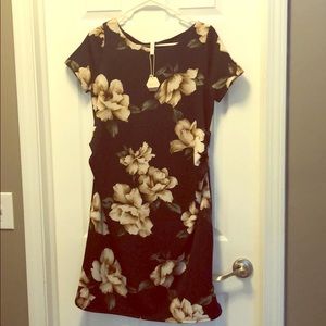 Pinkblush navy floral maternity dress